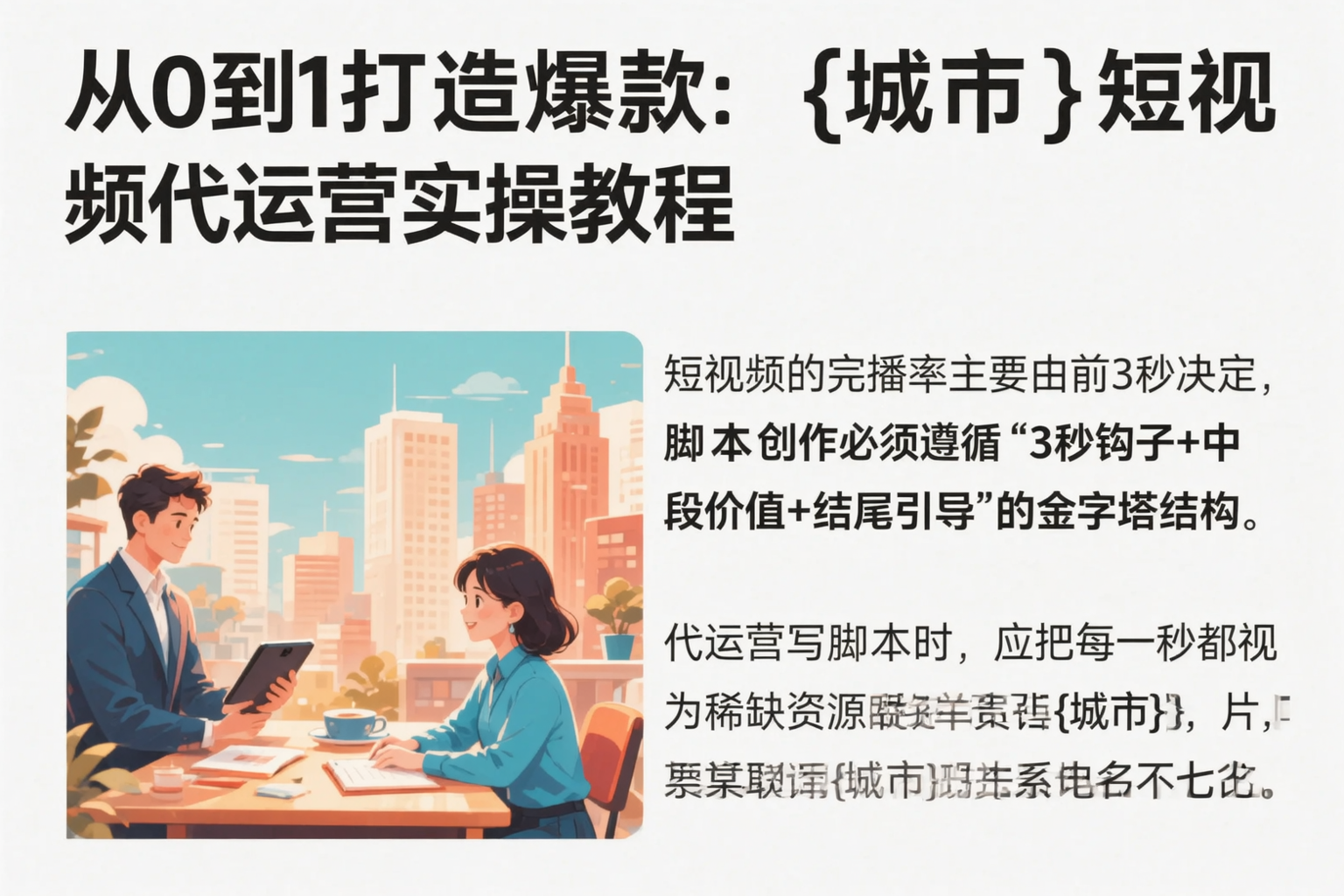 从0到1打造爆款:南宁短视频代运营实操教程