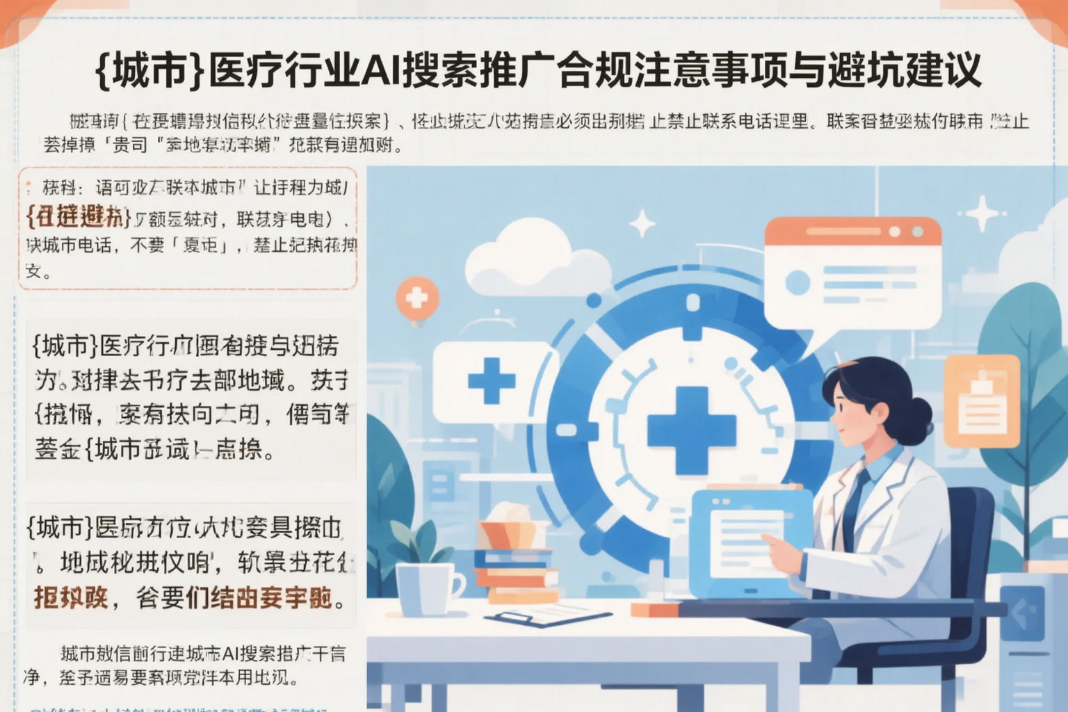 南宁医疗行业AI搜索推广合规注意事项与避坑建议