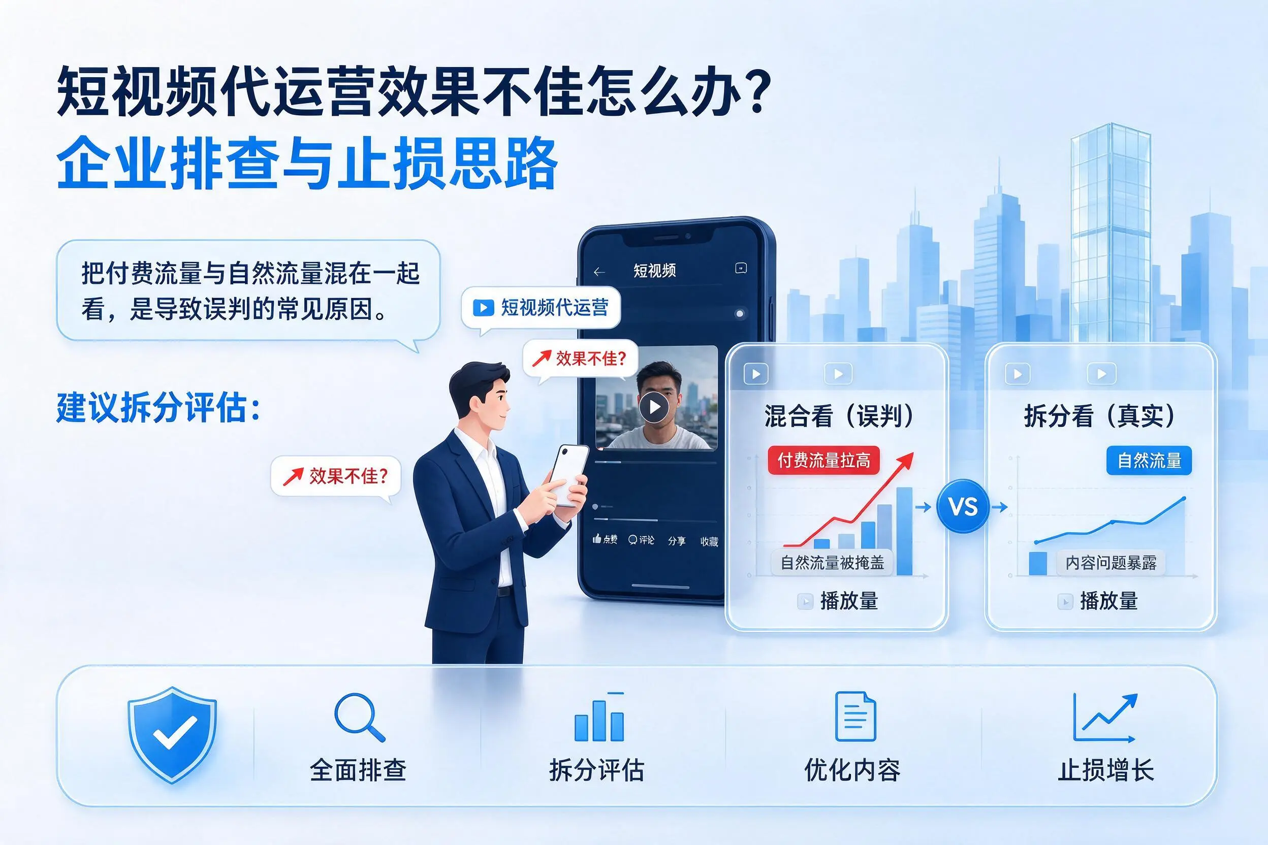 短视频代运营效果不佳怎么办?南宁企业排查与止损思路