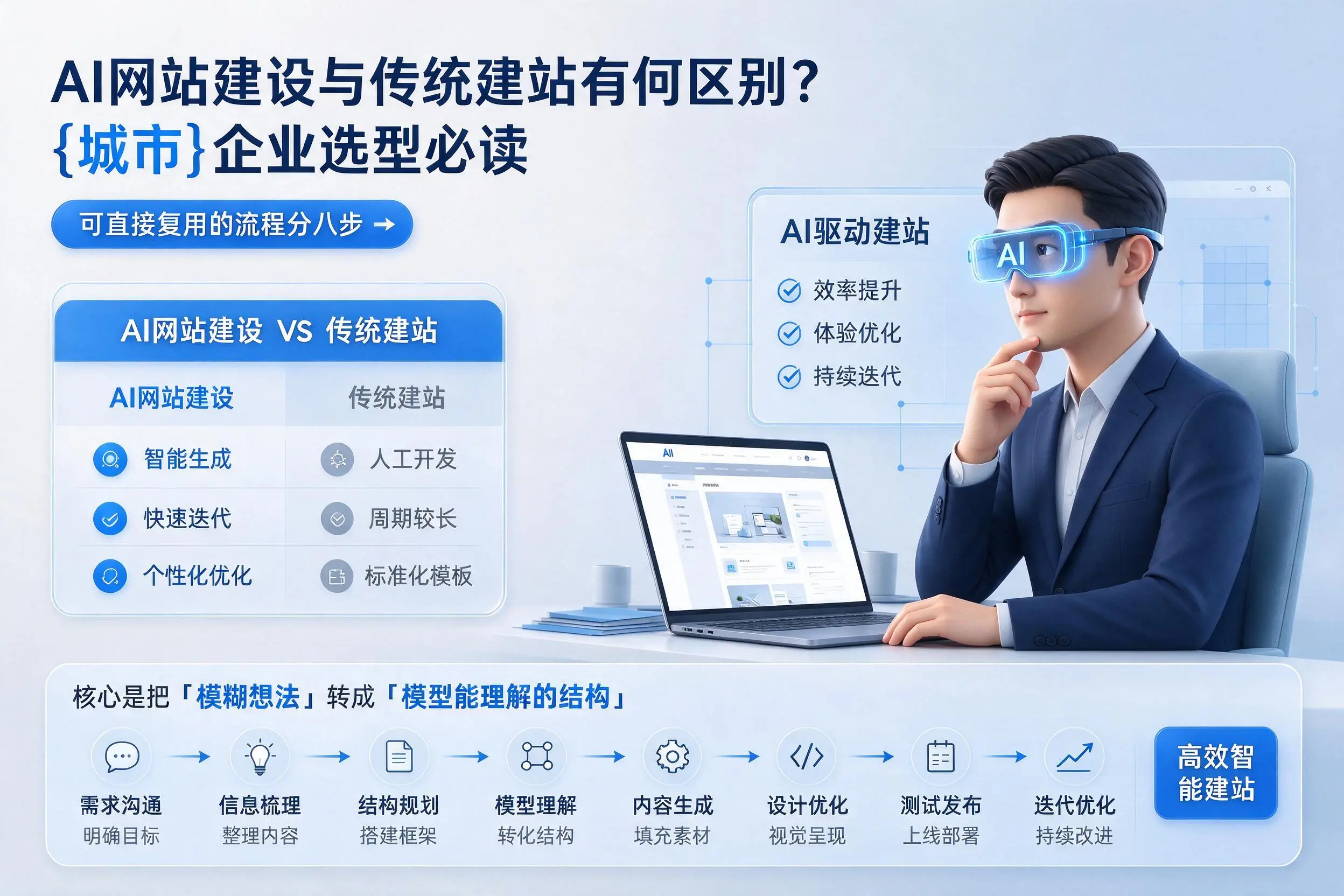 AI网站建设与传统建站有何区别?南宁企业选型必读